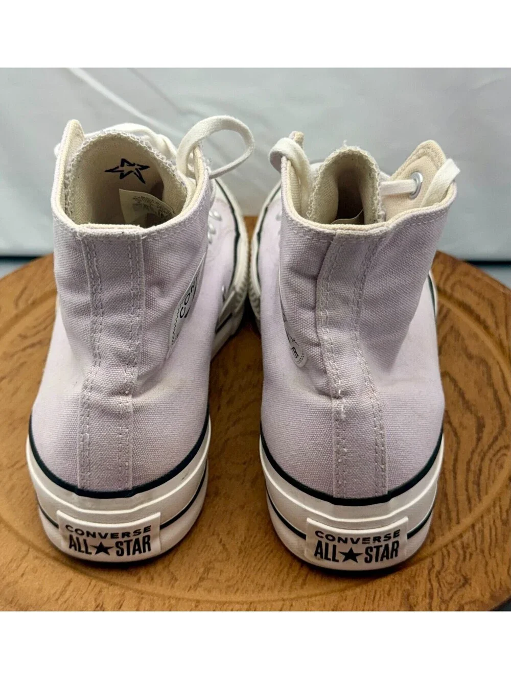 CONVERSE CHUCK TAYLOR ALL STAR HI PLATFORM SNEAKER PALE AMETHYST SIZE 9 AMAZING